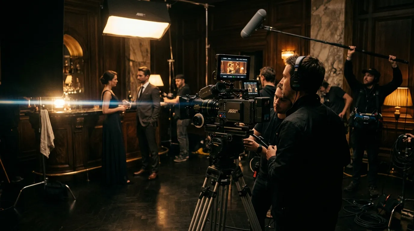 Cinematische merkvideo productie en commercial filmset door Dare Creations